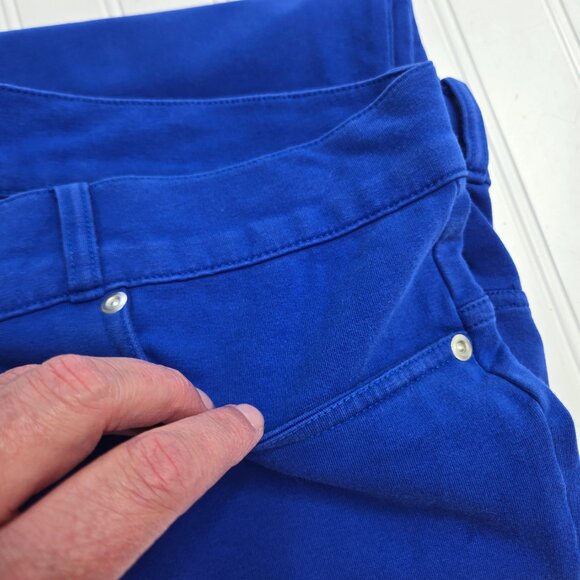 NWOT Avon's Mark Royal Blue Stretch Skinny Zip Fly Soft Pants Plus Size XXL New - Picture 3 of 10